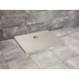   Doros Stone D szögletes lapos beige zuhanytálca 120x80 beige, ajándék szifonnal