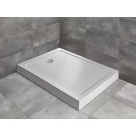   Doros Stone F szögletes fehér zuhanytálca előlappal 160x90 fehér
