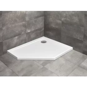 Doros PT E szögletes zuhanytálca 100x90 fehér (jobbos)