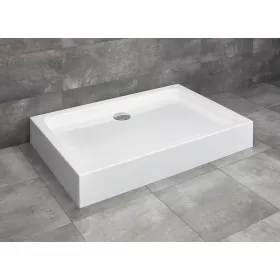   Laros D szögletes zuhanytálca 120x90 fehér, ajándék szifonnal