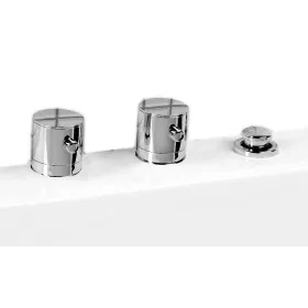   Kádperemre szerelhető kádtöltő csaptelep. váltóval. kádbeömlő nélkül. 150x40mm. króm