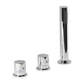   GO 3 részes termosztátos kádperemre szerelhető kádtöltő csaptelep. kádbeömlő nélkül. króm