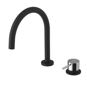 ULTRAMIX álló mosogatócsaptelep. matt fekete/króm