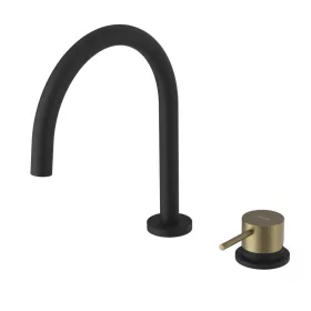 ULTRASAN álló mosogatócsaptelep. matt fekete/matt arany