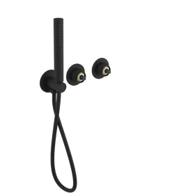 ULTRAMIX csaptelep test, kézizuhannyal, matt fekete