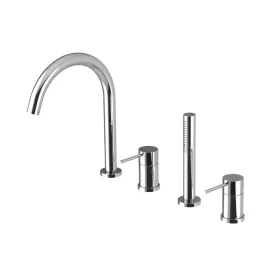   ULTRAMIX kádperemre építhető csaptelep. kifolyócsővel és kézizuhannyal. króm