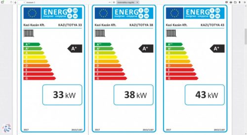 Totya VR 43 B 43kW vízrostélyos vegyestüzelésű kazán + auto. huzatszabályzóval, szigetelés nélkül