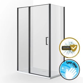   WELLIS TRITON BLACK nyílóajtós, zuhanykabin, 120×80 WC00480