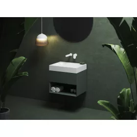 SD Lite 60 fürdőszobai szekrény mosdó alá Grey Green