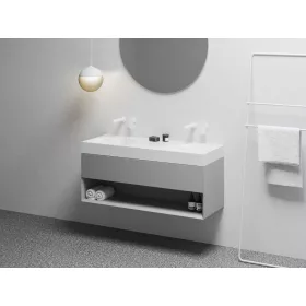SD Lite 120 fürdőszobai szekrény mosdó alá Smoke Grey