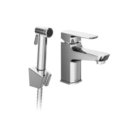   Mosdócsaptelep bidézuhannyal és fali tartóval BM 011.01CR, króm