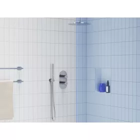   Espirit falba süllyesztett termosztátos csaptelep, kétutas, beslő egység nélkül ES 063.00CR.O2.RB07C, Chrome