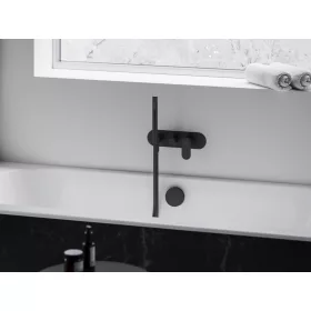   Eleganta falba süllyesztett csaptelep szettel, kétutas, belső egység nélkül EL 065.20BLM.O2.RB07D.+S, Black Matt