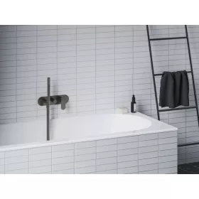   Eleganta falba süllyesztett csaptelep szettel, kétutas, belső egység nélkül EL 065.20GB.O2.RB07D.+S , Graphite Brushed