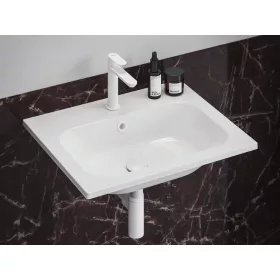   Eleganta álló mosdócsaptelep BeCool 174 mm leeresztő nélkül EL 012.11WV, White Velvet