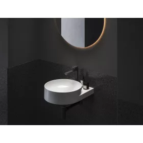   Eleganta álló mosdócsaptelep BeCool 220 mm leeresztő nélkül EL 014.21BLM, Black Matt
