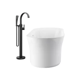   Padlón álló kádcsaptelep FM 080.20BLM.RB07A, matt fekete (R-box nélkül)