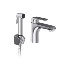   Flat álló mosdócsaptelep bidézuhannyal leeresztő nélkül FL 112.00CR, króm