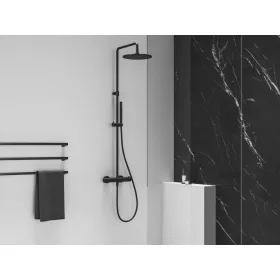   Espirit termosztátos zuhanyoszlop szettel ES 091.20BLM, Black Matt