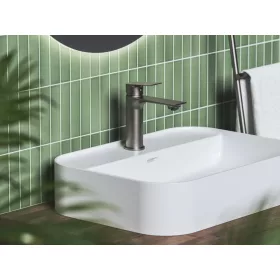   Plan mosdócsaptelep 165 mm, lefolyó nélkül PN 014.20GB, grafit