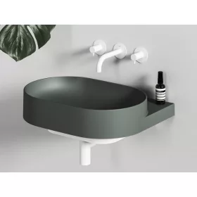 Yard 60 kerámiamosdó Grey Green, túlfolyó furat nélkül