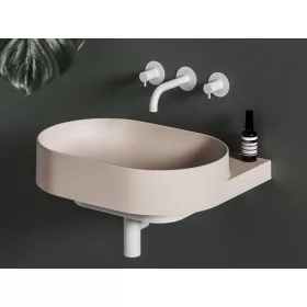   Yard 60 kerámiamosdó Alabaster Pink, túlfolyó furat nélkül