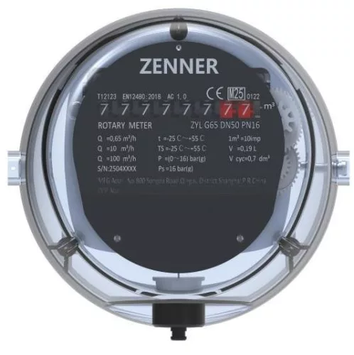 ZENNER ZYL G40 forgódugattyús gázáramlásmérő DN50 - 65 m³/h