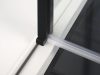 SAPHO POLYSAN ZOOM LINE BLACK zuhanyajtó, 900mm, transzparent üveg, fekete ZL1290B