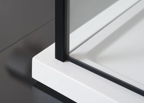  SAPHO POLYSAN ZOOM LINE BLACK oldalfal, 800mm, transzparent üveg, fekete ZL3280