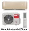 Vivax ACP-09CH25AERI+ R-Design+ - Gold/Arany 2,7kW split klíma, fűtésre optimalizált, A+++, -25°C-ig fűtés