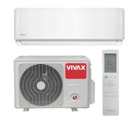 Vivax ACP‑09CH25AERI+ 2,7 kW R‑Design split klíma fehér előlappal, R32 gázzal, A+++/A++ energiaosztállyal, fűtésre optimalizált, WiFi-ready