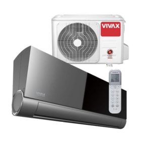   Vivax ACP-09CH25AEVI V design ART Cool Szürke tükrös, split klíma, oldalfali szett 2,5 kW, WIFI, Fűtésre Optimalizált