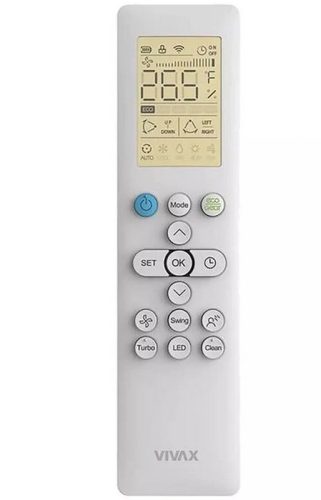 Vivax ACP-12CH35AENI R32 N-Design split klíma 3,5kW, Csepptálca és kompresszor karterfűtéssel, WiFi Ready