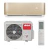 Vivax ACP‑12CH35AERI+ 3,5 kW R‑Design Gold split klíma arany előlappal, R32 gázzal, A+++/A++ energiaosztállyal, fűtésre optimalizált, WiFi előkészítéssel