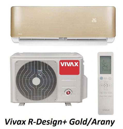 Vivax ACP-12CH35AERI+ R-Design+ - Gold 3,5kW split klíma, fűtésre optimalizált, A+++, -25°C-ig fűtés