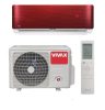 Vivax ACP‑12CH35AERI+ 3,5 kW R‑Design Cherry Red split klíma, R32 gázzal, A+++/A++ energiaosztállyal, fűtésre optimalizált, WiFi előkészítéssel