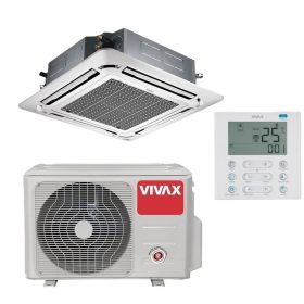 Vivax ACP-24CC70AERI+ LCAC kazettás split klíma – beltéri és kültéri egység