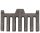 DT-11 fésűs rostély 180x105x15 mm