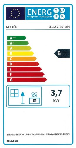 FÉG Zeusz GF35F ERP parapetes gázkonvektor 4kW fehér
