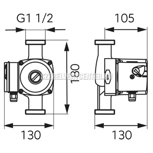 Ferro 25-60 180 keringetőszivattyú ivóvízre (ciksz: W0202)