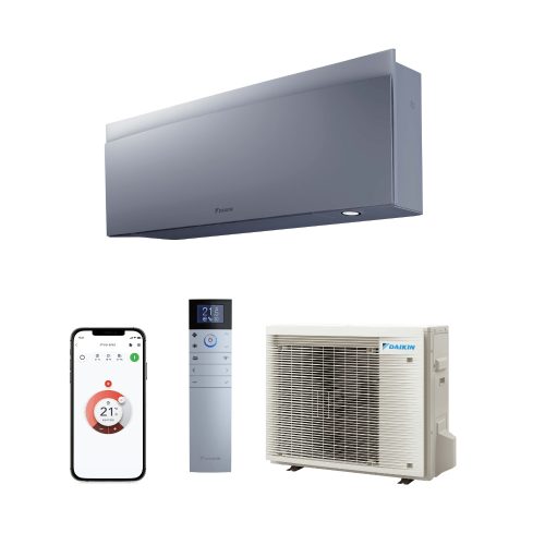 Daikin Emura Silver FTXJ20AS-RXJ20A oldalfali split klíma szett 2 kW, ezüst