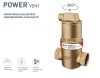 HCE PowerVent 1"-os mikrobuborék-leválasztó, vízszintes ágba építhető (HCE-DA00100100)