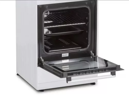 Hausmeister HM 5027 gáztűzhely, 4 gázégő, 50cm, fehér, tetővel