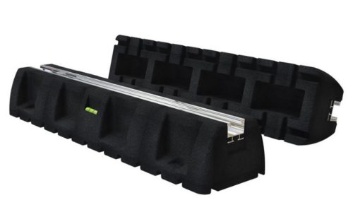 Klímatartó gumiőrleményes talpkonzol, (450x160x90 mm), 550 kg-ig, 1pár