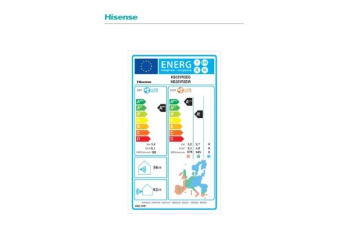 Hisense Eco Comfort KE35YR3E 3,5kW split klíma, beépített WiFi, csepptálca fűtés, UVC sterilizálás