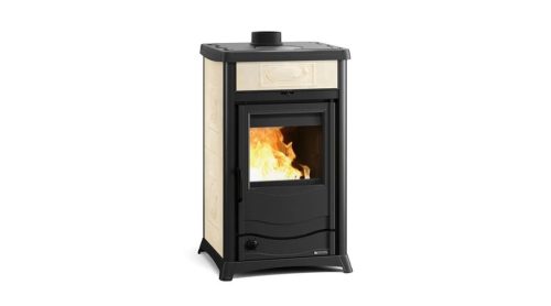La Nordica TERMOROSSELLA PLUS EVO DSA 4.0 vízteres fatüzelésű kályha (11,1 kW) krém színű