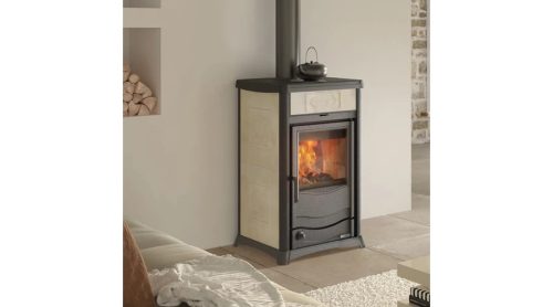 La Nordica TERMOROSSELLA PLUS EVO DSA 4.0 vízteres fatüzelésű kályha (11,1 kW) krém színű