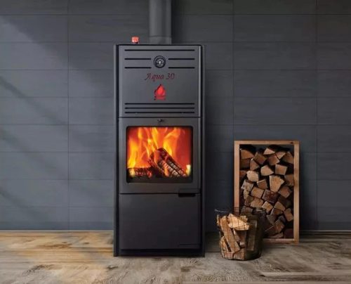 MSS Aqua Premium 30 vízteres fatüzelésű kályha (30 kW - acéllemez)