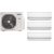 Korel Nexo multi-split klíma szett, 7,9 kW K3OA-27HFN8 kültéri + 3db 2,6 kW KOR32-09HFN8 beltéri, csepptálca és karterfűtéssel
