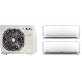   Korel Optimus Plus multi-split klíma szett, 7,9 kW K30A-27HFN8 kültéri + 2db 3,5 kW KMA32-12FNX beltéri, csepptálca és karterfűtéssel